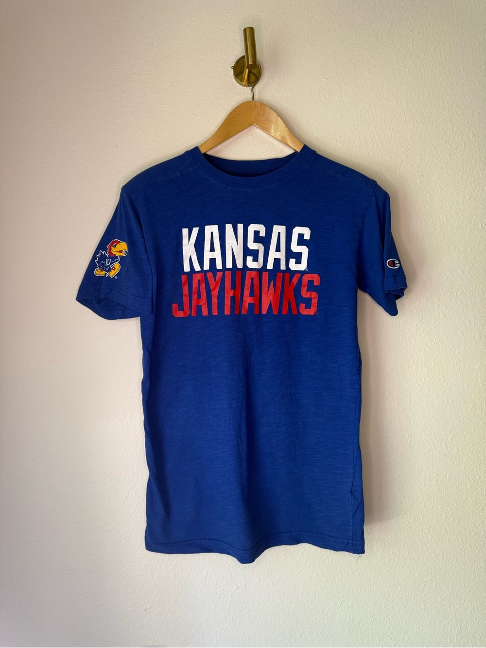 Kansas Jayhawks Blue Graphic T-Shirt Women’s size S